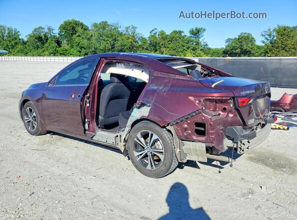 3N1AB8CV7MY248409 2021 NISSAN SENTRA Maroon Задня ліва чверть