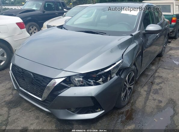 3N1AB8CV7MY305661 2021 NISSAN SENTRA Gray Դիմացի տեսք