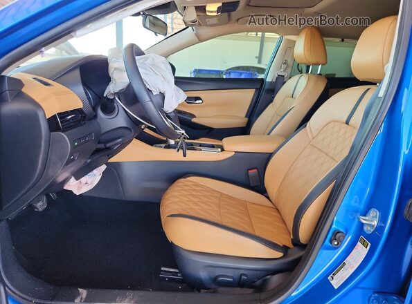 3N1AB8CV7NY236181 2022 NISSAN SENTRA Blue Սալոնի դիմացի տեսք
