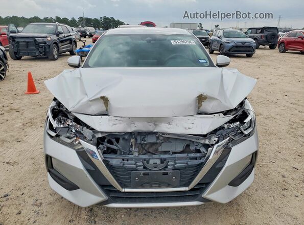 3N1AB8CV7NY243082 2022 NISSAN SENTRA Серебряный Вид спереди