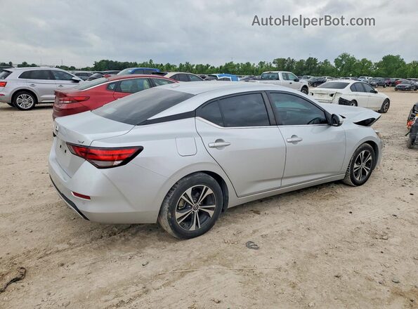 3N1AB8CV7NY243082 2022 NISSAN SENTRA Серебряный Задняя правая четверть