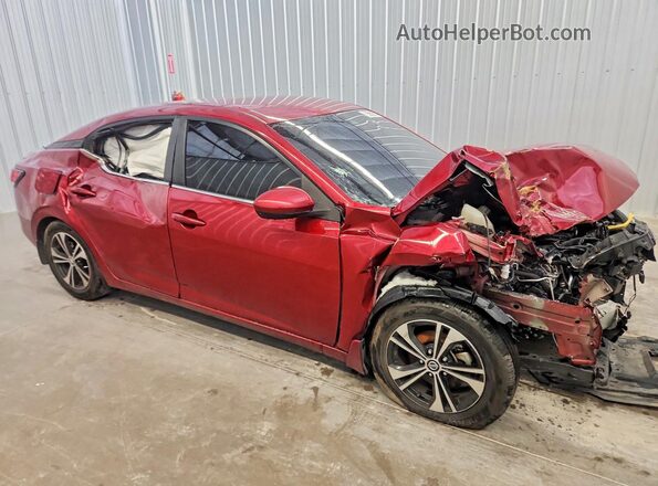 3N1AB8CV7NY298938 2022 NISSAN SENTRA Red Передня права чверть