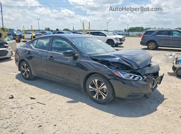 3N1AB8CV7PY244221 2023 NISSAN SENTRA Черный Передняя правая четверть
