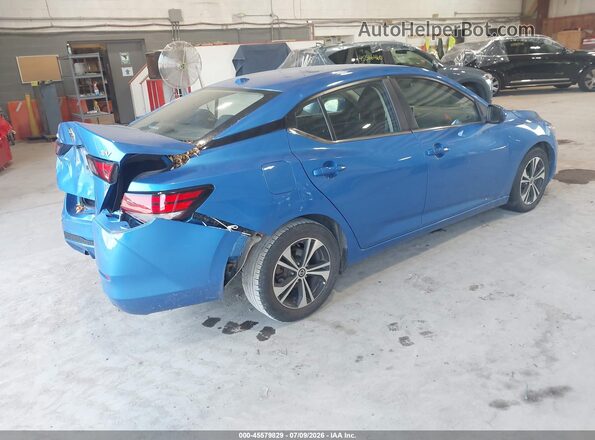 3N1AB8CV7PY259852 2023 NISSAN SENTRA Синий Задняя правая четверть