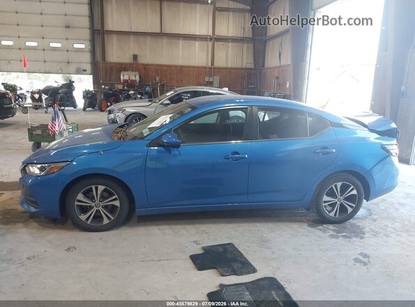 3N1AB8CV7PY259852 2023 NISSAN SENTRA Синий Панорамный вид салона 360°