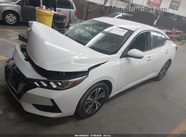 3N1AB8CV7PY301338 2023 NISSAN SENTRA White Առջևի ձախ երեք քառորդ տեսարան