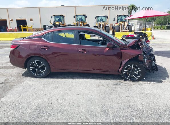 3N1AB8CV7SY263201 2025 NISSAN SENTRA Red Панорамний вид салону 360°