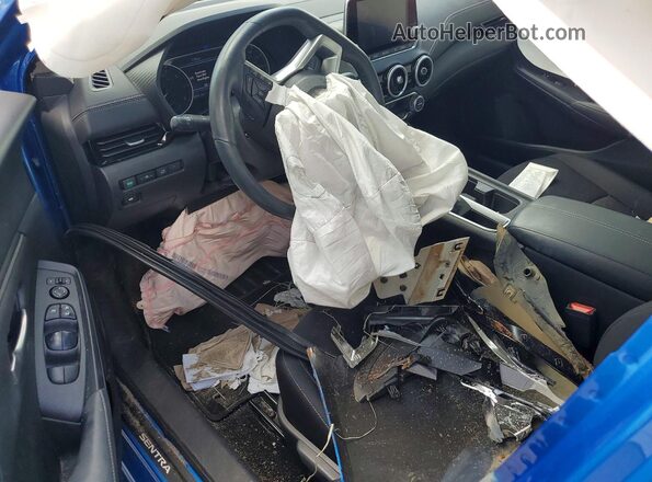 3N1AB8CV7SY268771 2025 NISSAN SENTRA Blue Dashboard view