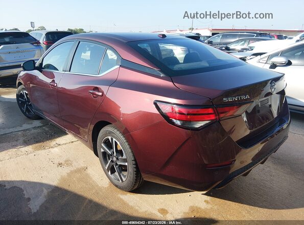 3N1AB8CV7SY275302 2025 NISSAN SENTRA Burgundy Հետևի ձախ