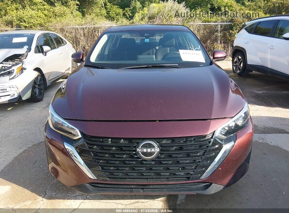 3N1AB8CV7SY275302 2025 NISSAN SENTRA Burgundy Սալոնի հետևի տեսք