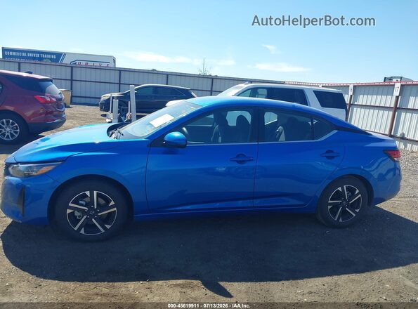 3N1AB8CV7SY299745 2025 NISSAN SENTRA Blue Rear interior view