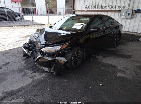 3N1AB8CV7SY374587 2025 NISSAN SENTRA Black წინა მარცხენა ხედი სამი მეოთხედიდან