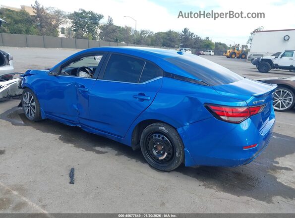 3N1AB8CV8LY254475 2020 NISSAN SENTRA Синий Задняя левая четверть