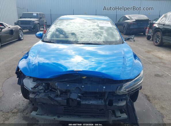 3N1AB8CV8LY254475 2020 NISSAN SENTRA Синий Вид щитка приборов