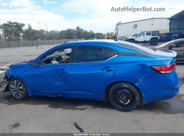 3N1AB8CV8LY254475 2020 NISSAN SENTRA Синий Панорамный вид салона 360°