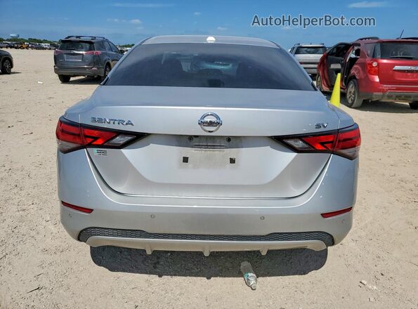 3N1AB8CV8MY223521 2021 NISSAN SENTRA Silver Rear view