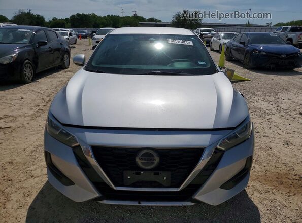 3N1AB8CV8MY223521 2021 NISSAN SENTRA Silver Front view