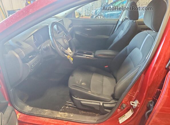 3N1AB8CV8MY223874 2021 NISSAN SENTRA Red წინა სალონის ხედი
