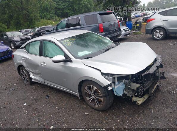 3N1AB8CV8MY255904 2021 NISSAN SENTRA Silver Rear interior view