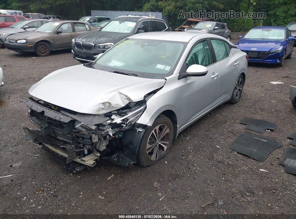 3N1AB8CV8MY255904 2021 NISSAN SENTRA Silver Front left
