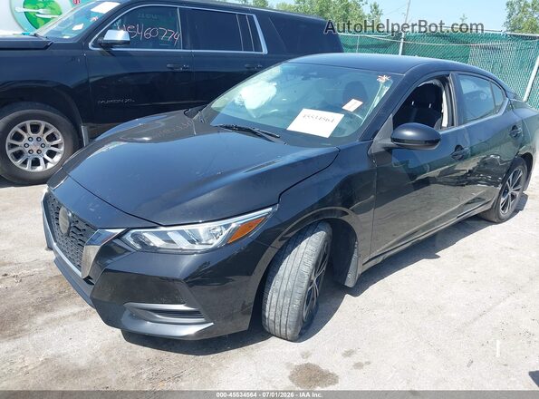 3N1AB8CV8MY289552 2021 NISSAN SENTRA Black Vista tres cuartos delantera izquierda