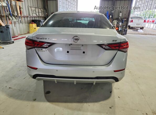 3N1AB8CV8MY293309 2021 NISSAN SENTRA Silver Вид ззаду