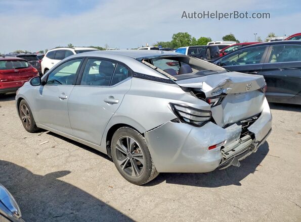 3N1AB8CV8NY223309 2022 NISSAN SENTRA Silver Հետևի ձախ