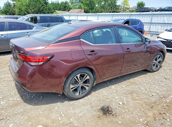 3N1AB8CV8NY248355 2022 NISSAN SENTRA Maroon უკანა მარჯვენა