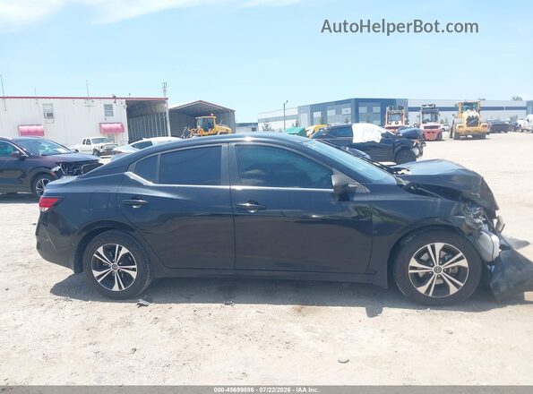 3N1AB8CV8PY233308 2023 NISSAN SENTRA Black Widok wnętrza z tyłu