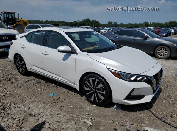 3N1AB8CV8PY297915 2023 NISSAN SENTRA Белый Передняя правая четверть