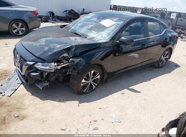 3N1AB8CV8PY305270 2023 NISSAN SENTRA Black Vista tres cuartos delantera izquierda