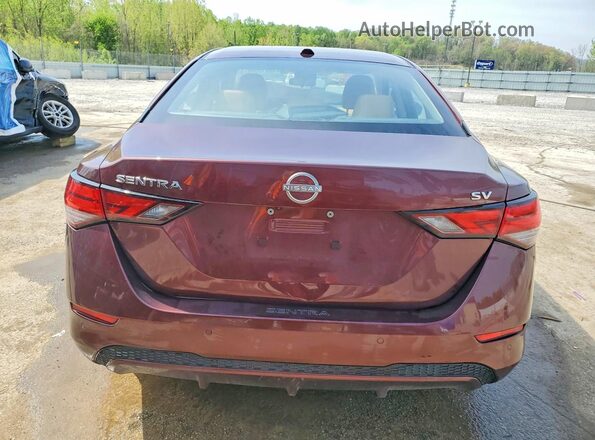 3N1AB8CV8RY202627 2024 NISSAN SENTRA Burgundy Вид ззаду