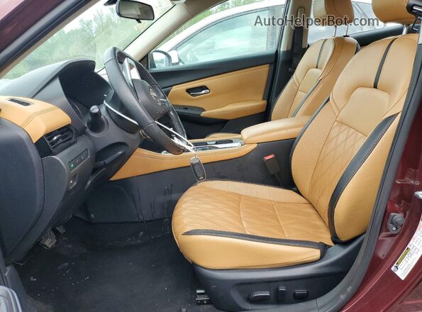 3N1AB8CV8RY202627 2024 NISSAN SENTRA Burgundy Вид салону спереду