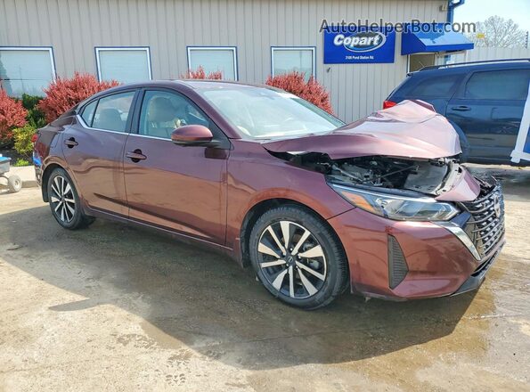 3N1AB8CV8RY202627 2024 NISSAN SENTRA Burgundy Передня права чверть