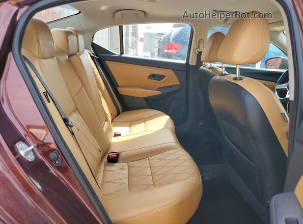 3N1AB8CV8RY202627 2024 NISSAN SENTRA Burgundy Вид задніх сидінь