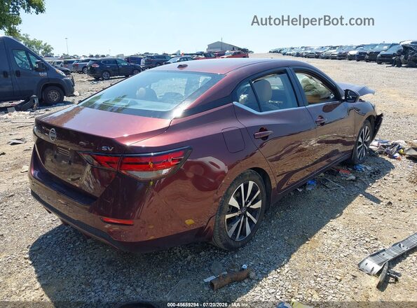 3N1AB8CV8RY203518 2024 NISSAN SENTRA Maroon უკანა მარჯვენა