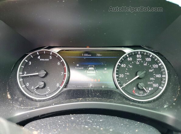 3N1AB8CV8RY246627 2024 NISSAN SENTRA Burgundy ხელსაწყოთა პანელის ხედი