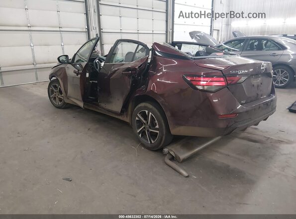 3N1AB8CV8RY252024 2024 NISSAN SENTRA Maroon Задня ліва чверть