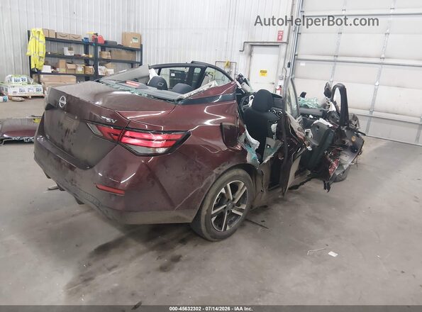 3N1AB8CV8RY252024 2024 NISSAN SENTRA Maroon Задня права чверть