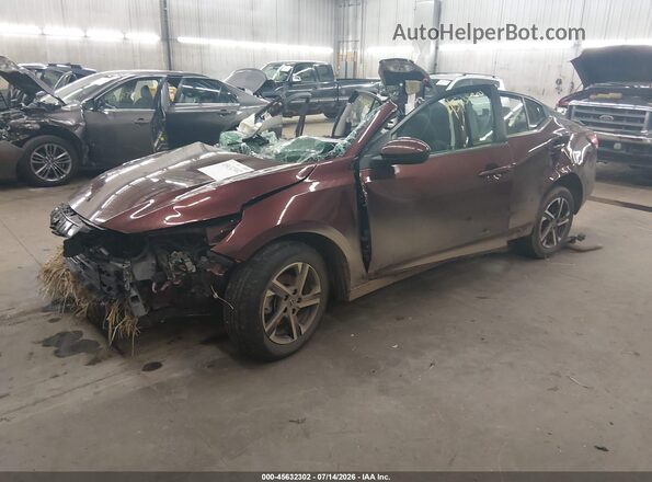 3N1AB8CV8RY252024 2024 NISSAN SENTRA Maroon Передня ліва чверть