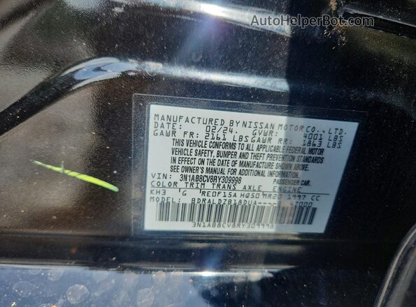 3N1AB8CV8RY309998 2024 NISSAN SENTRA Черный Вид подкапотного пространства