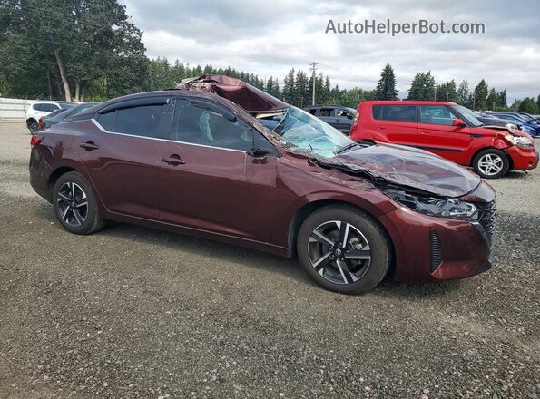 3N1AB8CV8RY334285 2024 NISSAN SENTRA Burgundy Передня права чверть