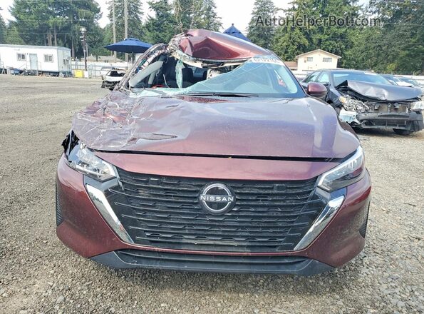 3N1AB8CV8RY334285 2024 NISSAN SENTRA Burgundy Вид спереду