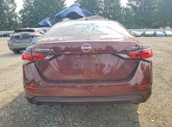 3N1AB8CV8RY334285 2024 NISSAN SENTRA Burgundy Вид ззаду