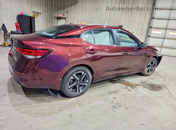 3N1AB8CV8SY271677 2025 NISSAN SENTRA Темно-бордовый Задняя правая четверть