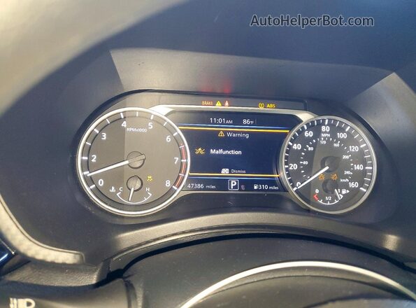 3N1AB8CV8SY304449 2025 NISSAN SENTRA Gray Instrument cluster view