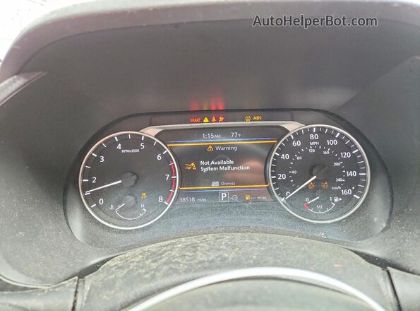 3N1AB8CV8SY319467 2025 NISSAN SENTRA Red ხელსაწყოთა პანელის ხედი