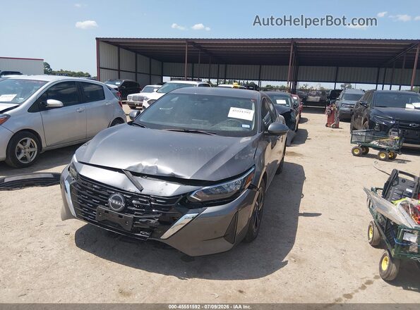 3N1AB8CV8SY342134 2025 NISSAN SENTRA Серый Передняя левая четверть