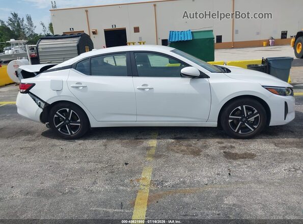 3N1AB8CV8SY363162 2025 NISSAN SENTRA White Widok zestawu wskaźników