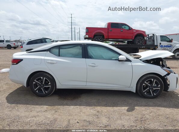 3N1AB8CV8SY404342 2025 NISSAN SENTRA White Widok wnętrza 360 stopni